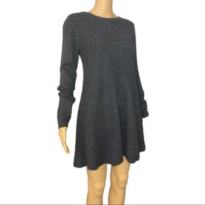 Romeo + Juliet couture dark gray sweater mini dress